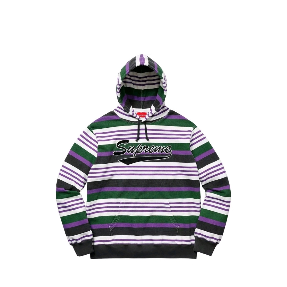Supreme striped hoodie